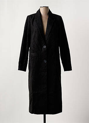 Manteau long coupe cintrée sans capuche noir LA PETITE ETOILE femme
