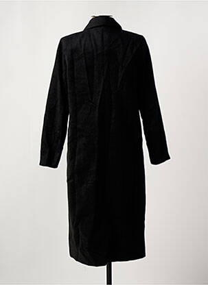 Manteau long coupe cintrée sans capuche noir LA PETITE ETOILE femme