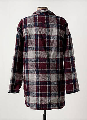 Manteau long coupe cintrée sans capuche rouge GARCIA femme