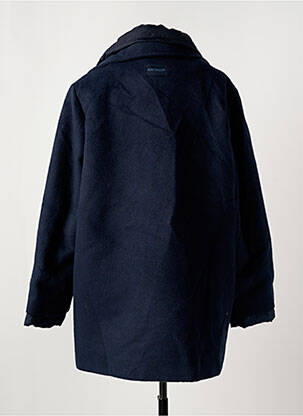 Manteau long coupe cintrée sans capuche bleu TOM TAILOR femme