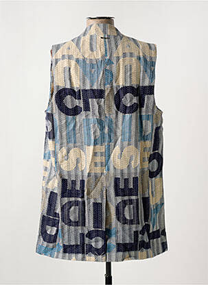 Gilet sans manche poches bleu DESIGUAL femme