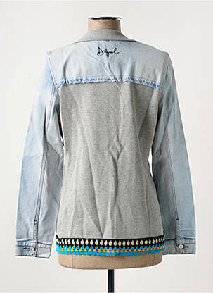 Blazer finition intérieure biaisée bleu DESIGUAL femme