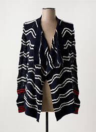 Gilet manches longues stretch bleu DESIGUAL femme