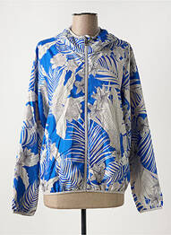 Coupe-vent poches a capuche bleu GUESS femme