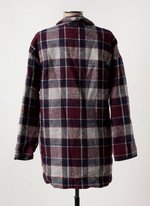 Manteau long coupe cintrée sans capuche rouge GARCIA femme