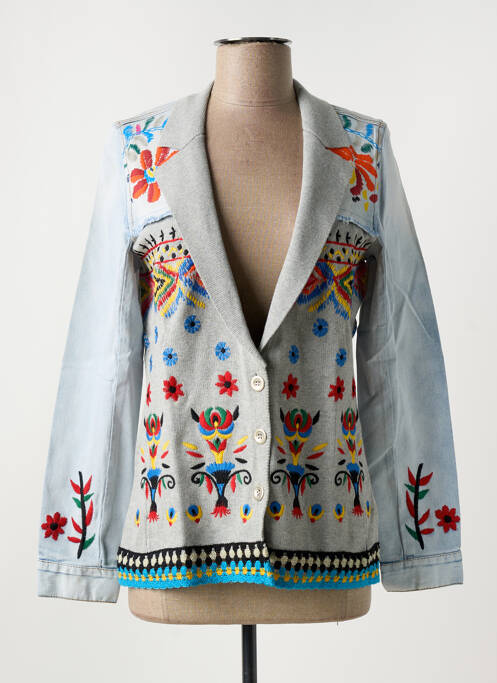 Blazer bleu DESIGUAL pour femme