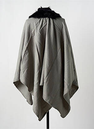 Poncho col v vert SALSA femme