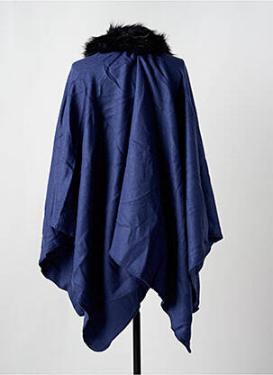 Poncho col v bleu SALSA femme