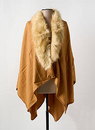 Poncho col v beige SALSA femme