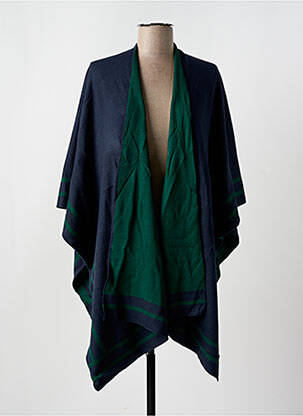 Poncho col v bleu GARCIA femme