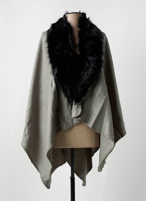 Poncho col v vert SALSA femme