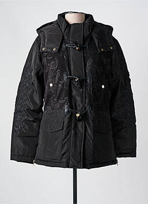 Doudoune poches a capuche noir DESIGUAL femme