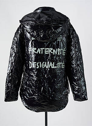Doudoune poches a capuche noir DESIGUAL femme