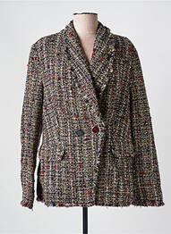 Veste casual col tailleur noir DESIGUAL femme