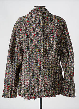 Veste casual col tailleur noir DESIGUAL femme