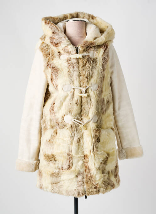 Manteau long a capuche a capuche beige SALSA femme