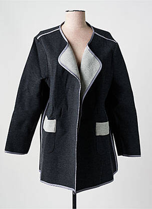 Veste casual col tailleur gris EVANNA femme