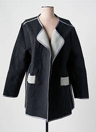 Veste casual col tailleur gris EVANNA femme