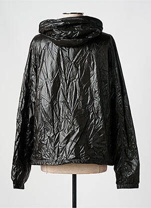 Coupe-vent manches longues a capuche noir TBS femme