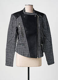 Veste casual col rond noir SALSA femme
