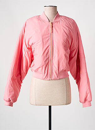 Blouson col v rose PEPE JEANS X DUA LIPA femme