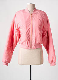 Blouson col v rose PEPE JEANS X DUA LIPA femme