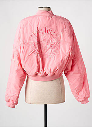Blouson col v rose PEPE JEANS X DUA LIPA femme