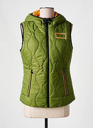 Doudoune poches a capuche vert RG512 femme