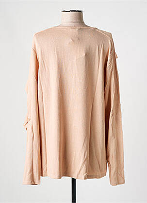 Top col rond manches longues rose SALSA femme