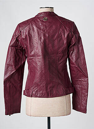 Veste simili cuir coupe cintrée violet SALSA femme