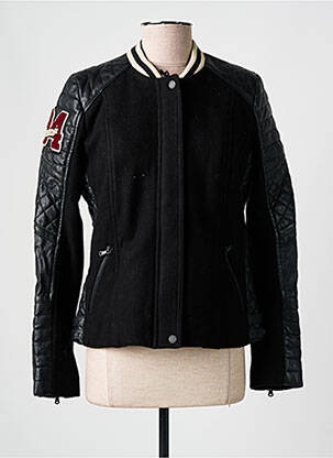 Blouson noir REDSKINS pour femme