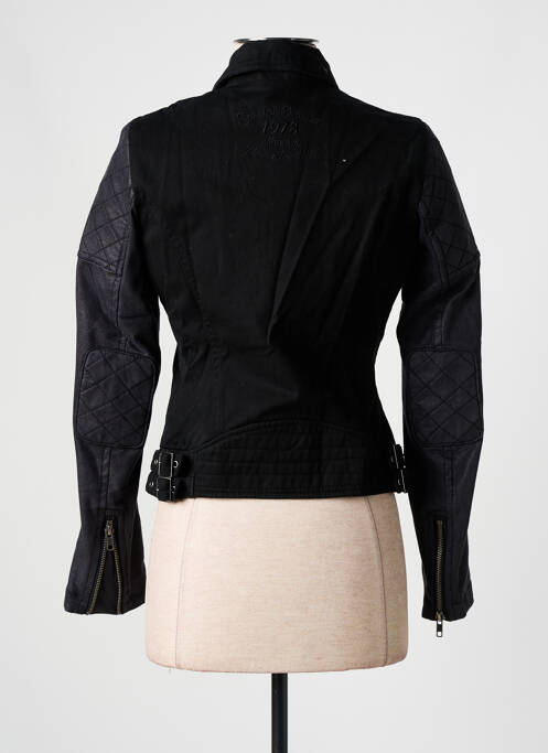 Veste casual finition intérieure doublée noir KAPORAL femme