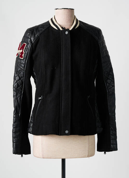 Blouson noir REDSKINS pour femme