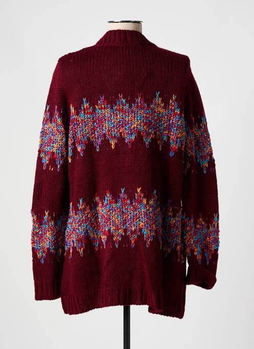 Gilet manches longues rouge DESIGUAL pour femme