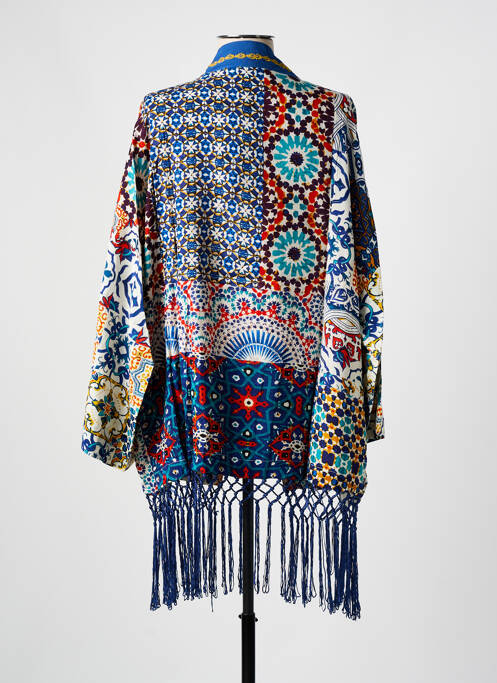 Veste kimono bleu DESIGUAL pour femme