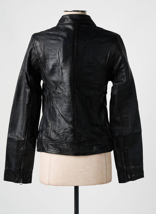 Veste simili cuir noir SCHOTT femme