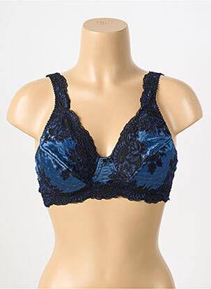 Soutien-gorge effet matière satinée haut soutien-gorge emboitant noir MANAÏS femme