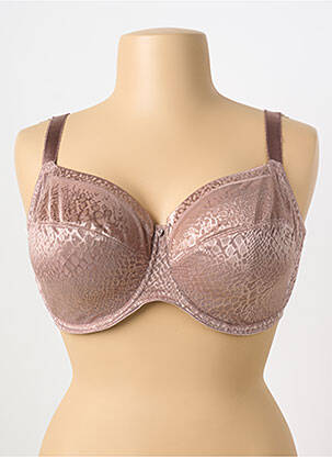 Soutien-gorge effet matière satinée haut soutien-gorge emboitant marron FANTASIE femme