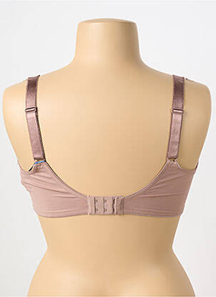 Soutien-gorge effet matière satinée haut soutien-gorge emboitant marron FANTASIE femme