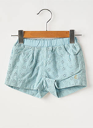 Short poches taille ajustable bleu PETIT BATEAU fille