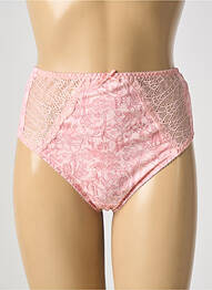 Culotte haute tissage satiné rose ELOMI femme