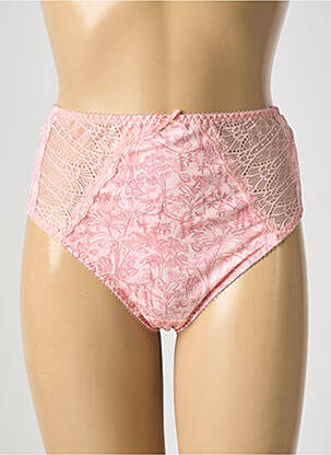 Culotte haute tissage satiné rose ELOMI femme