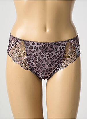 Culotte broderie dentelle de calais marron FANTASIE femme