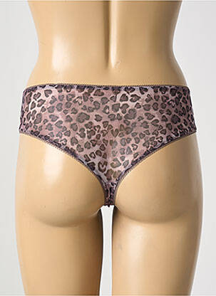 Culotte broderie dentelle de calais marron FANTASIE femme