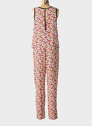 Combi-pantalon tissage crêpe sans manche rouge I.CODE (By IKKS) femme