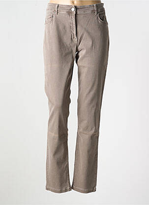 Jeans coupe slim stretch taille normale marron BETTY BARCLAY femme