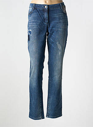 Jeans coupe slim effet usé délavé taille normale bleu BETTY BARCLAY femme
