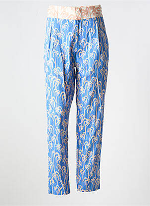 Pantalon chino poches taille haute bleu SCOTCH & SODA femme