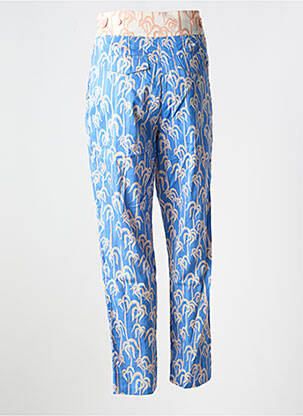 Pantalon chino poches taille haute bleu SCOTCH & SODA femme