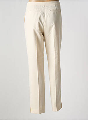 Pantalon droit tissage crêpe taille normale beige GUESS femme